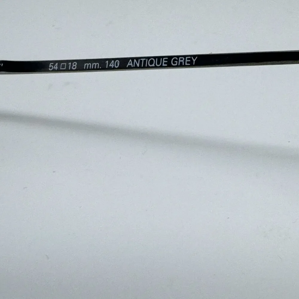 Vintage Henry Grethel Gentlemen Black Gray Metal Oval Frames Only‎ H14496